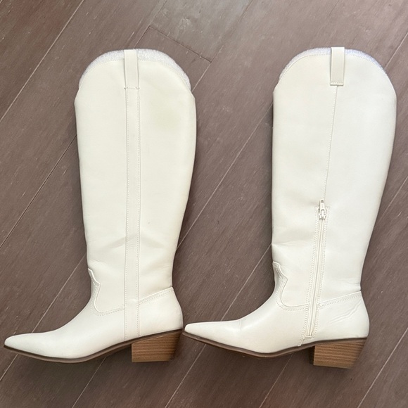 Target Shoes - Target Cream Over the Knee Boots